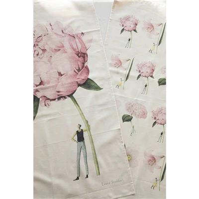 In Bloom Tea Towel - Peony