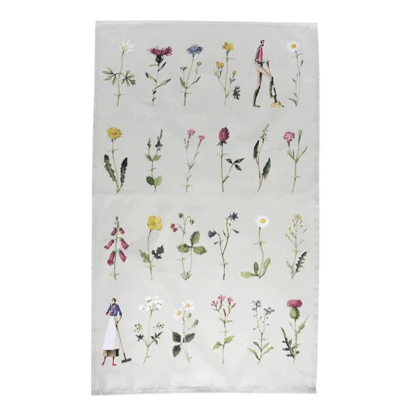 Wild Flowers Tea Towel