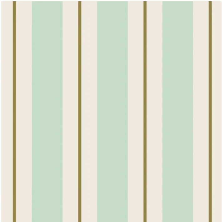 Seafoam & Gold Awning Stripe Napkins
