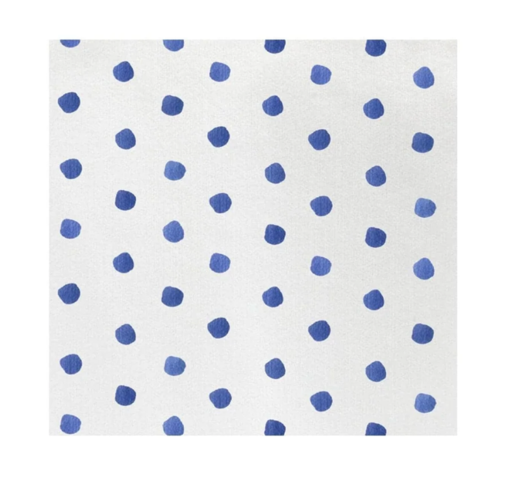 Vietri Blue Dot Papersoft Cocktail Napkin