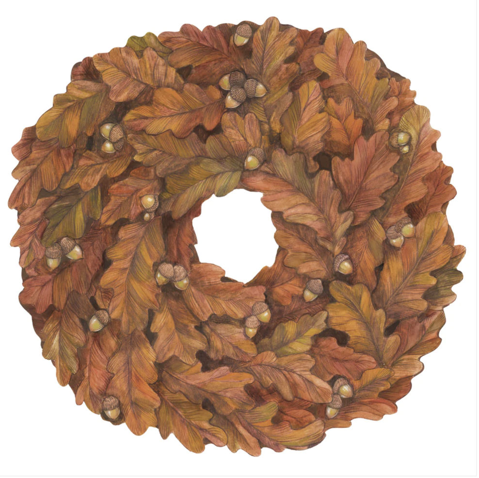 Die-Cut Autumn Wreath Placemat