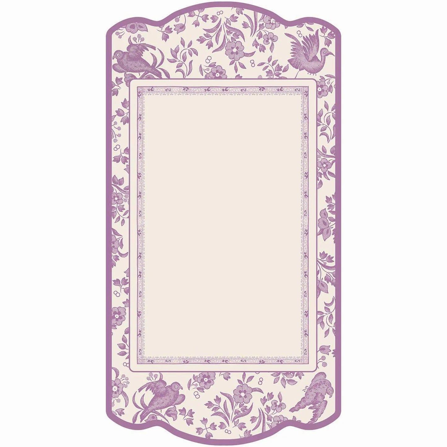 Lilac Regal Peacock Table Card
