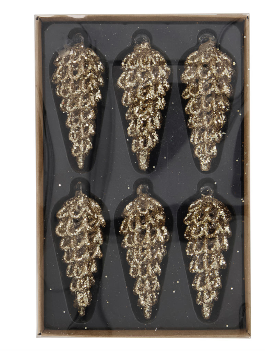 Cone Ornament - Gold