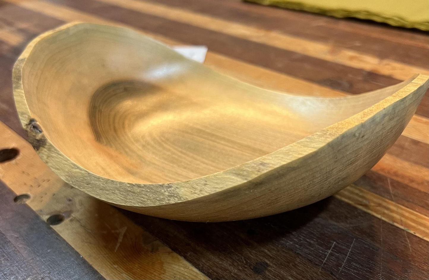 Bowl- natural edge-silver maple