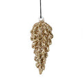 House Doctor Cone Ornament - Gold (single)