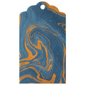Hester & Cook Marbled Tags - Blue Gold Vein