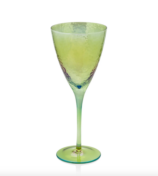 Aperitivo Red Wine Glass - Luster Green