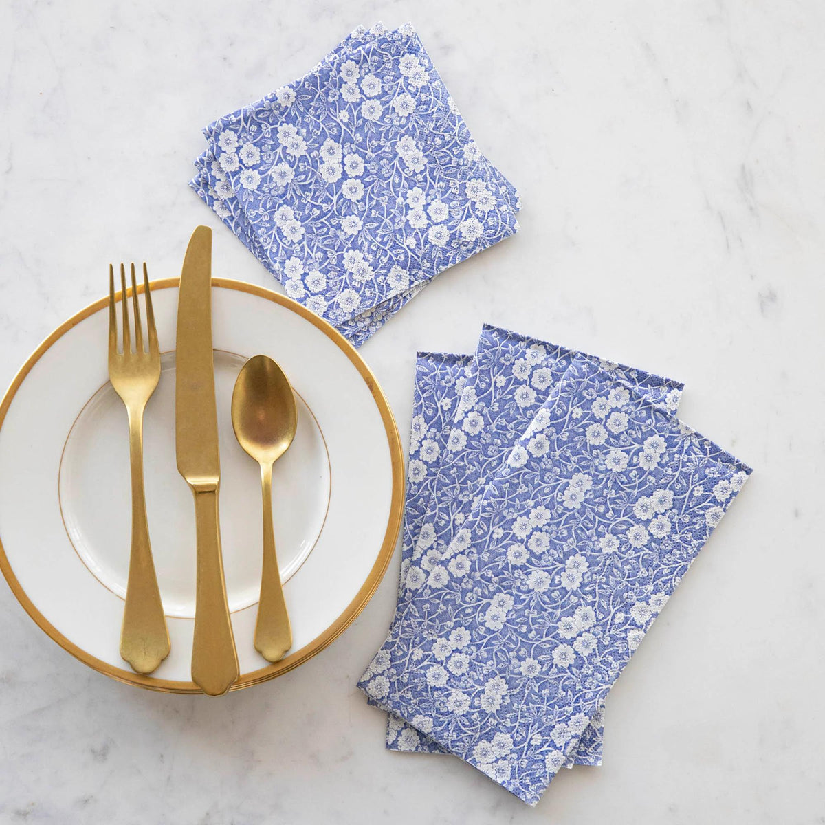 Blue Calico Napkins