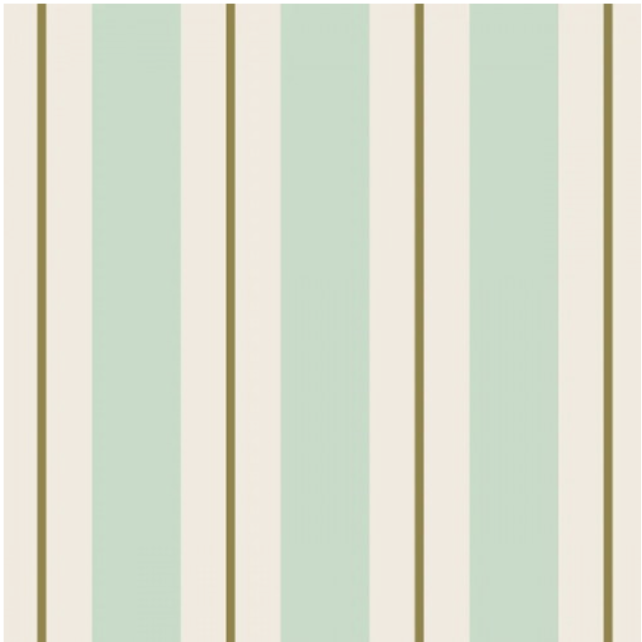 Seafoam & Gold Awning Stripe Napkins