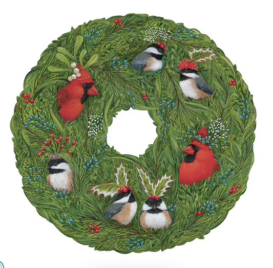 DIE-CUT WINTER SONGBIRDS PLACEMAT