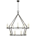 Visual Comfort Darlana Extra Large Two-Tier Chandelier