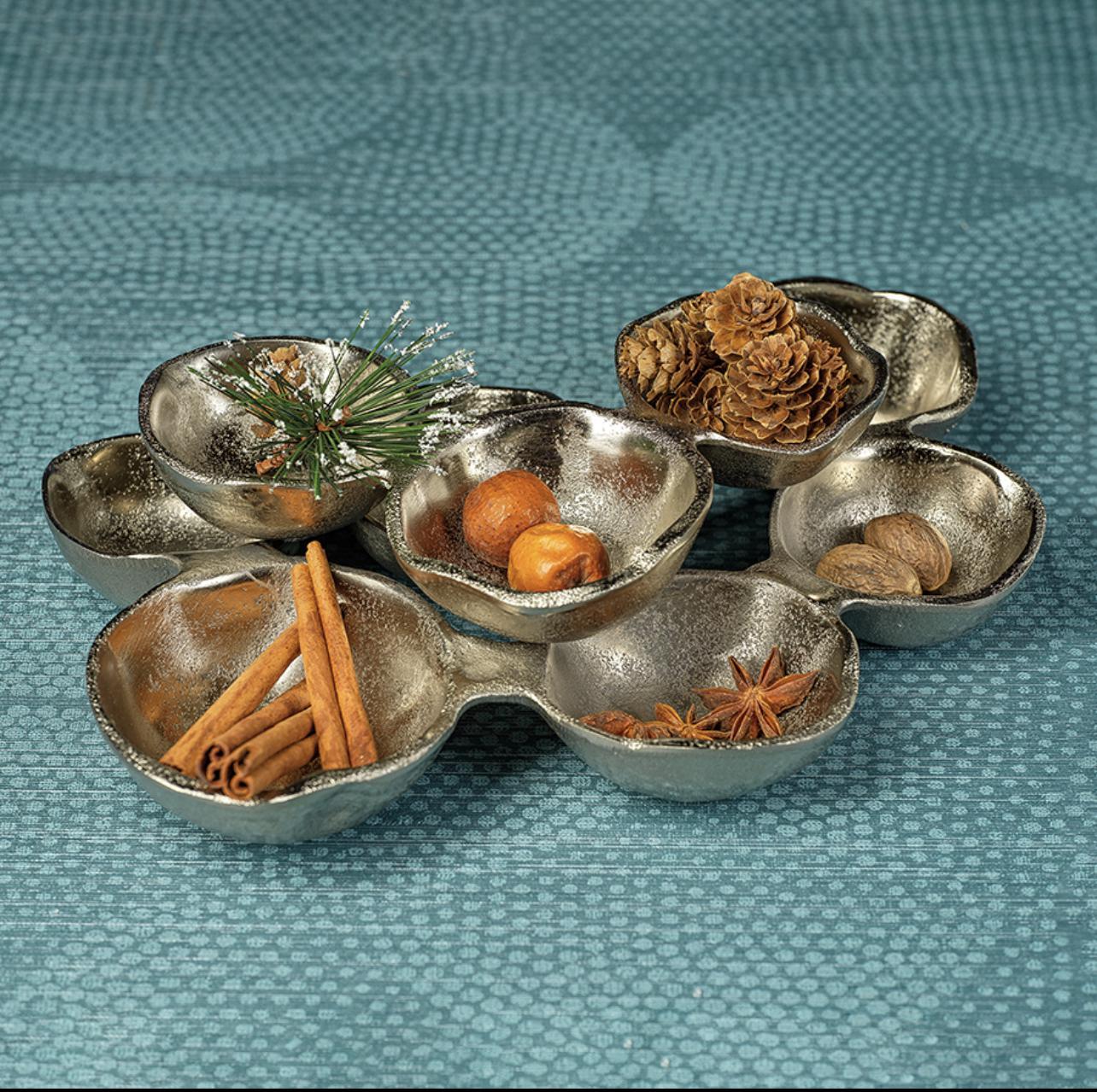 Cluster Serving Bowls Small - Nickel