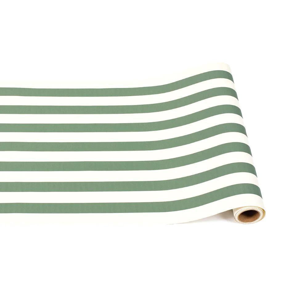 Dark Green Classic Stripe Runner 20"x25'