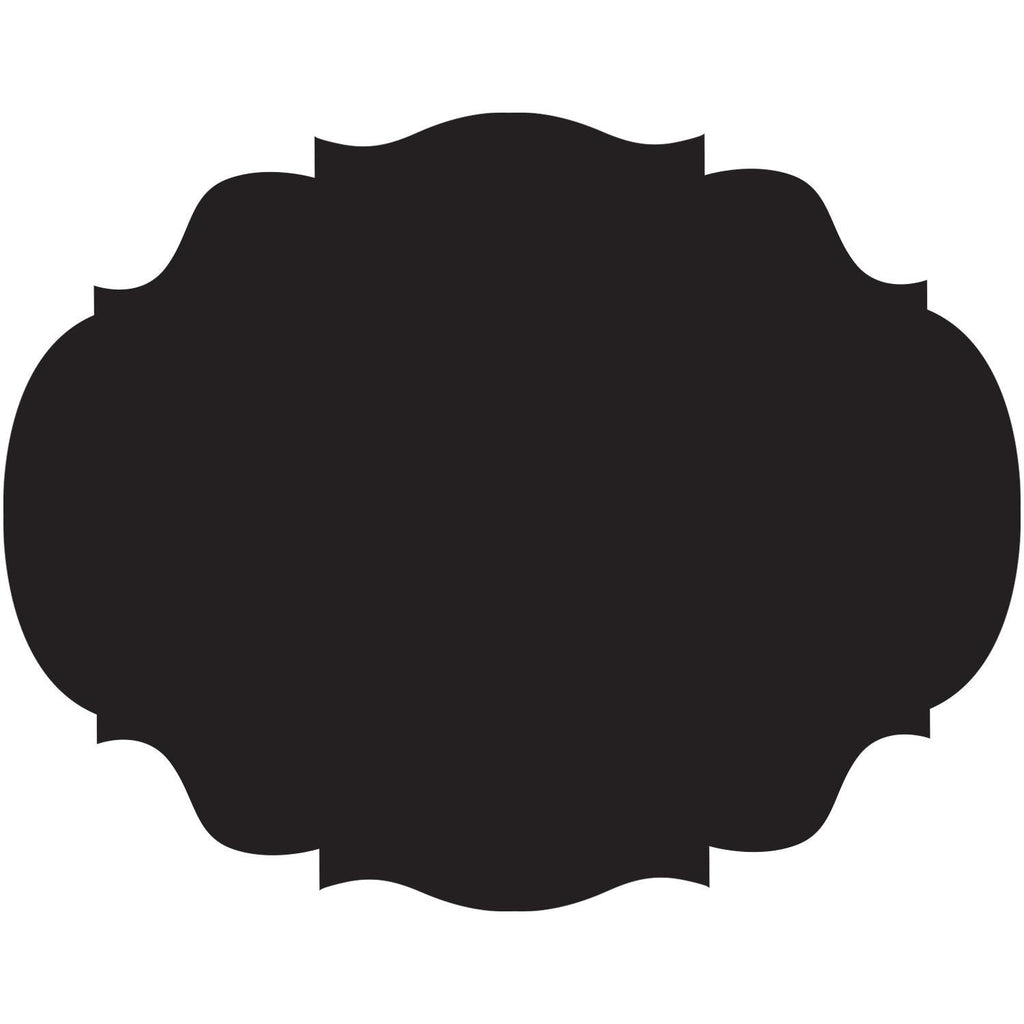 Die Cut Black French Cut Placemats S/12