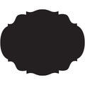 Die Cut Black French Cut Placemats S/12