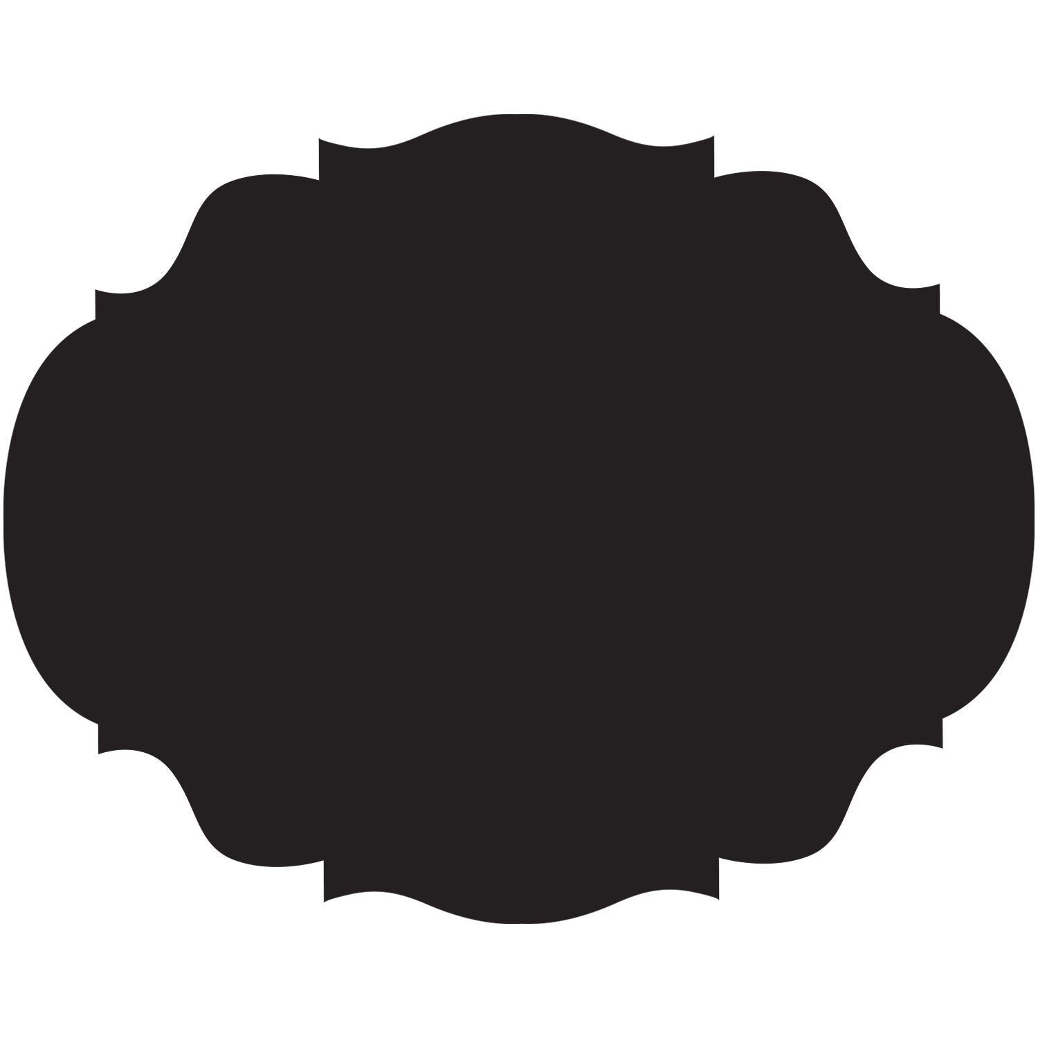 Die Cut Black French Cut Placemats S/12