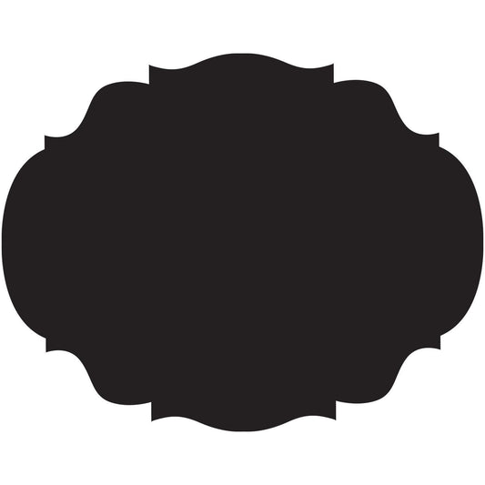 Die Cut Black French Cut Placemats S/12