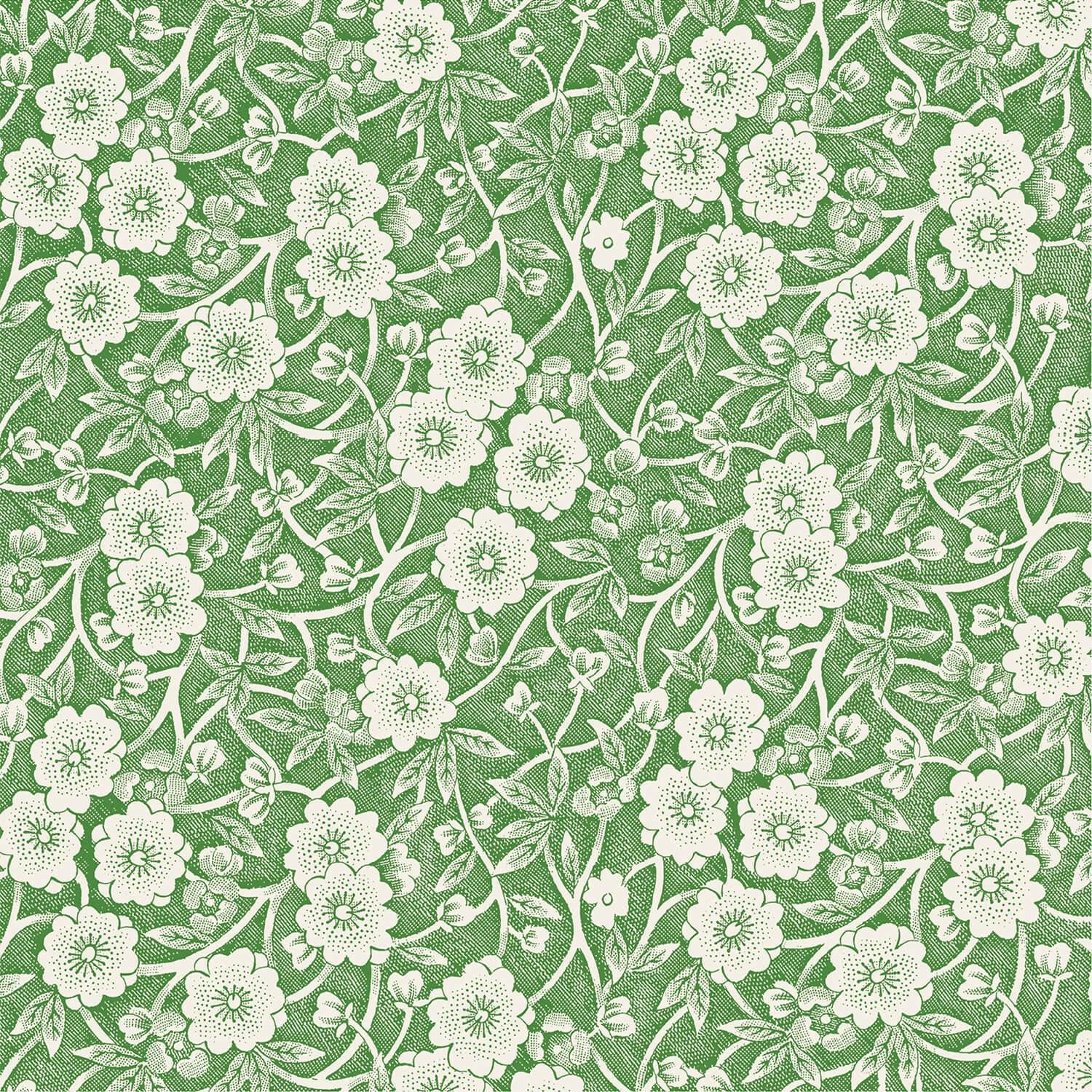 Green Calico Napkins