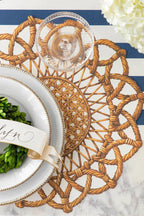 Die Cut Rattan Weave Placemat