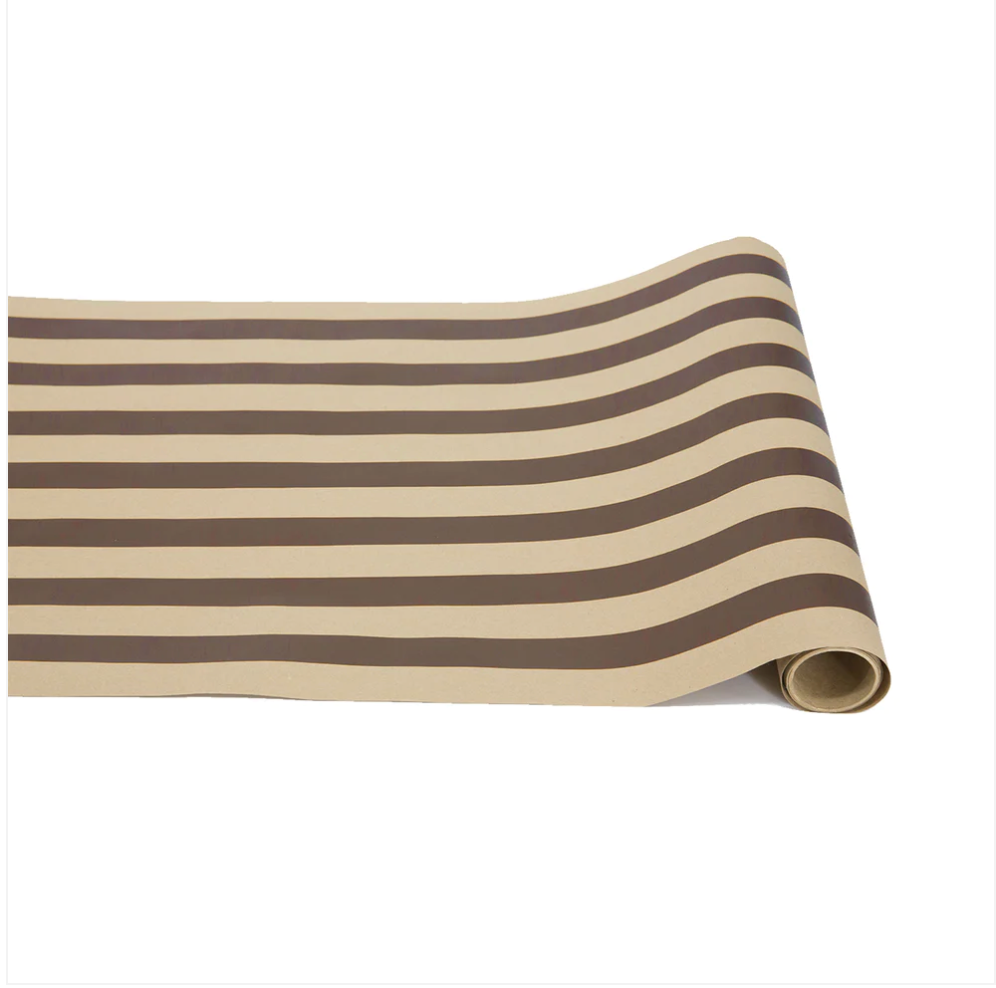 Table Runner - Kraft brown classic stripe