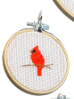 Cardinal Embroidery Hoop Decor