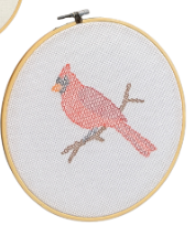 Cardinal Embroidery Hoop Decor