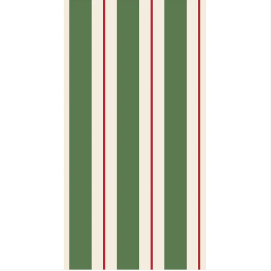 Green & Red Awning Stripe Napkins