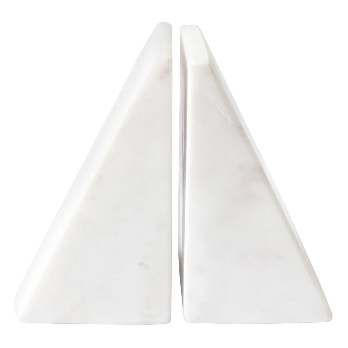 Triangular Marble Bookends