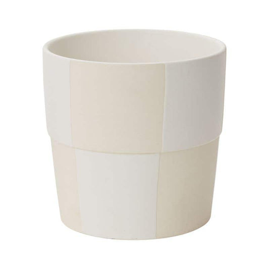 Checkered Pot Lrg