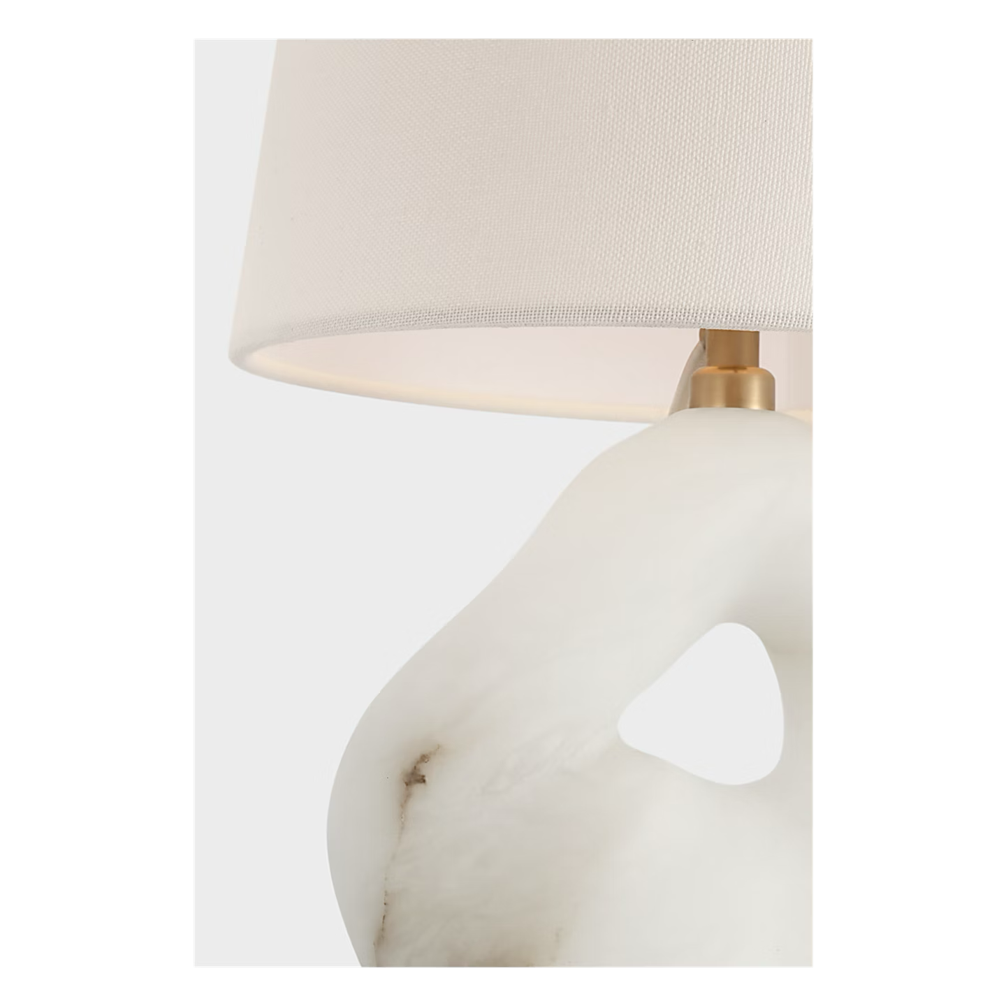 Adria 16" Alabaster Table Lamp - Visual Comfort