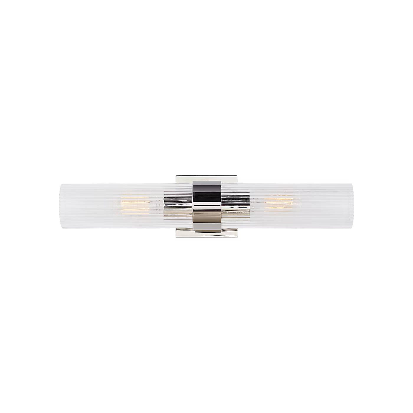 Geneva 2-Light Vanity Sconce (Polished Nickel) - Visual Comfort