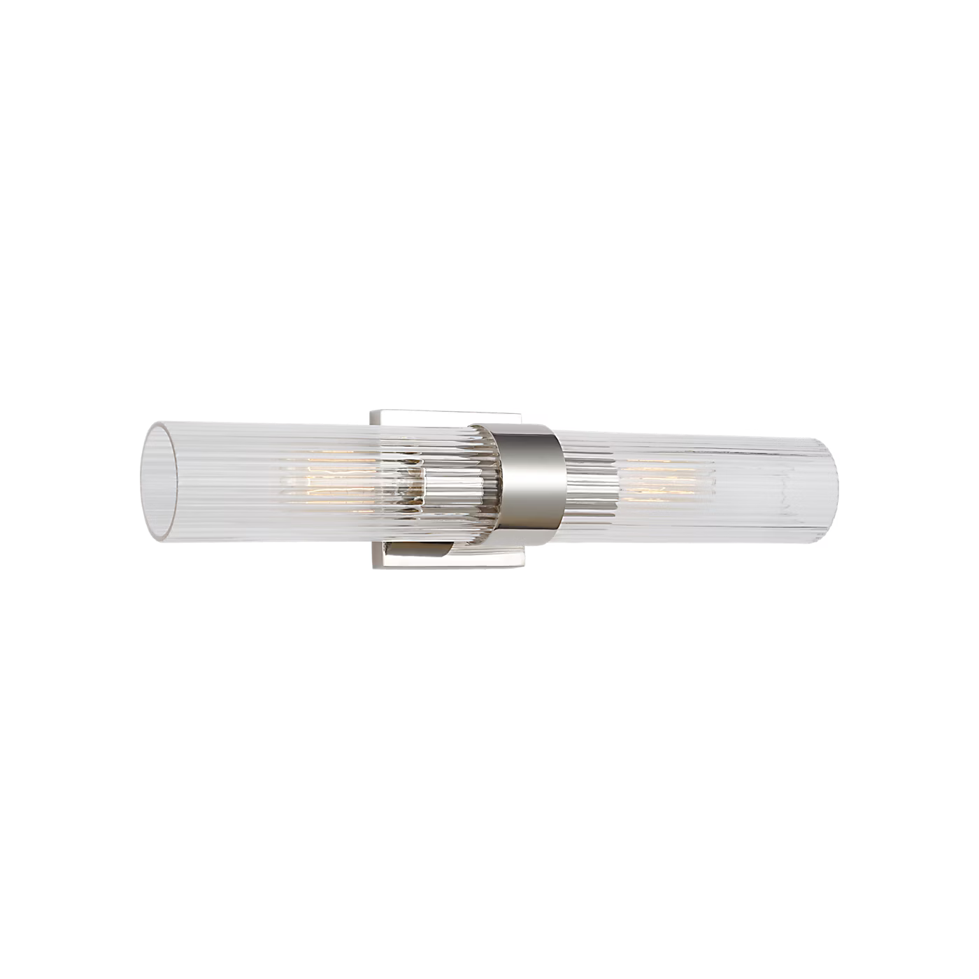 Geneva 2-Light Vanity Sconce (Polished Nickel) - Visual Comfort