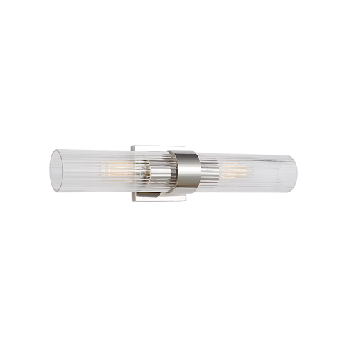 Geneva 2-Light Vanity Sconce (Polished Nickel) - Visual Comfort