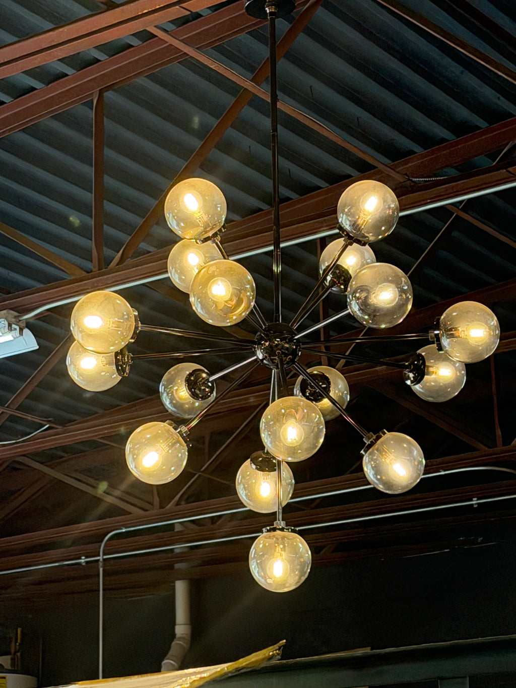 Modern Sputnik 16 Light Chandelier