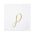 Vietri Gold Monogram Papersoft Napkin - P
