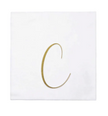 Vietri Gold Monogram Papersoft Napkin - C