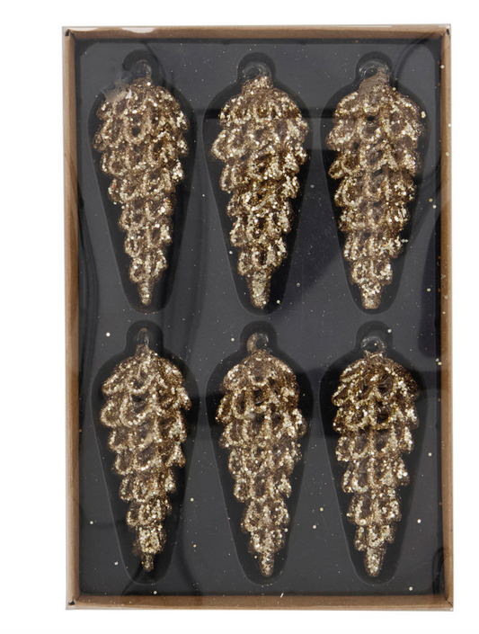 Cone Ornament - Gold