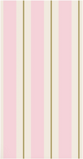 Pink & Gold Awning Stripe Guest Napkins
