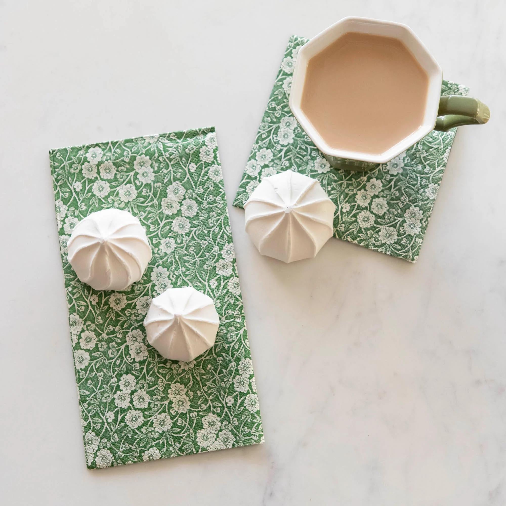 Green Calico Napkins