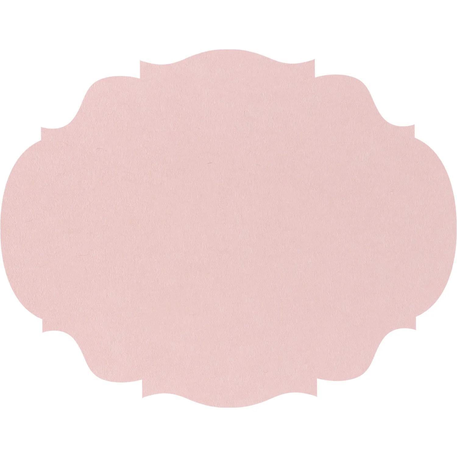 Hester & Cook Die Cut Pink French Cut Placemats S/12