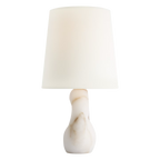 Adria 16" Alabaster Table Lamp - Visual Comfort