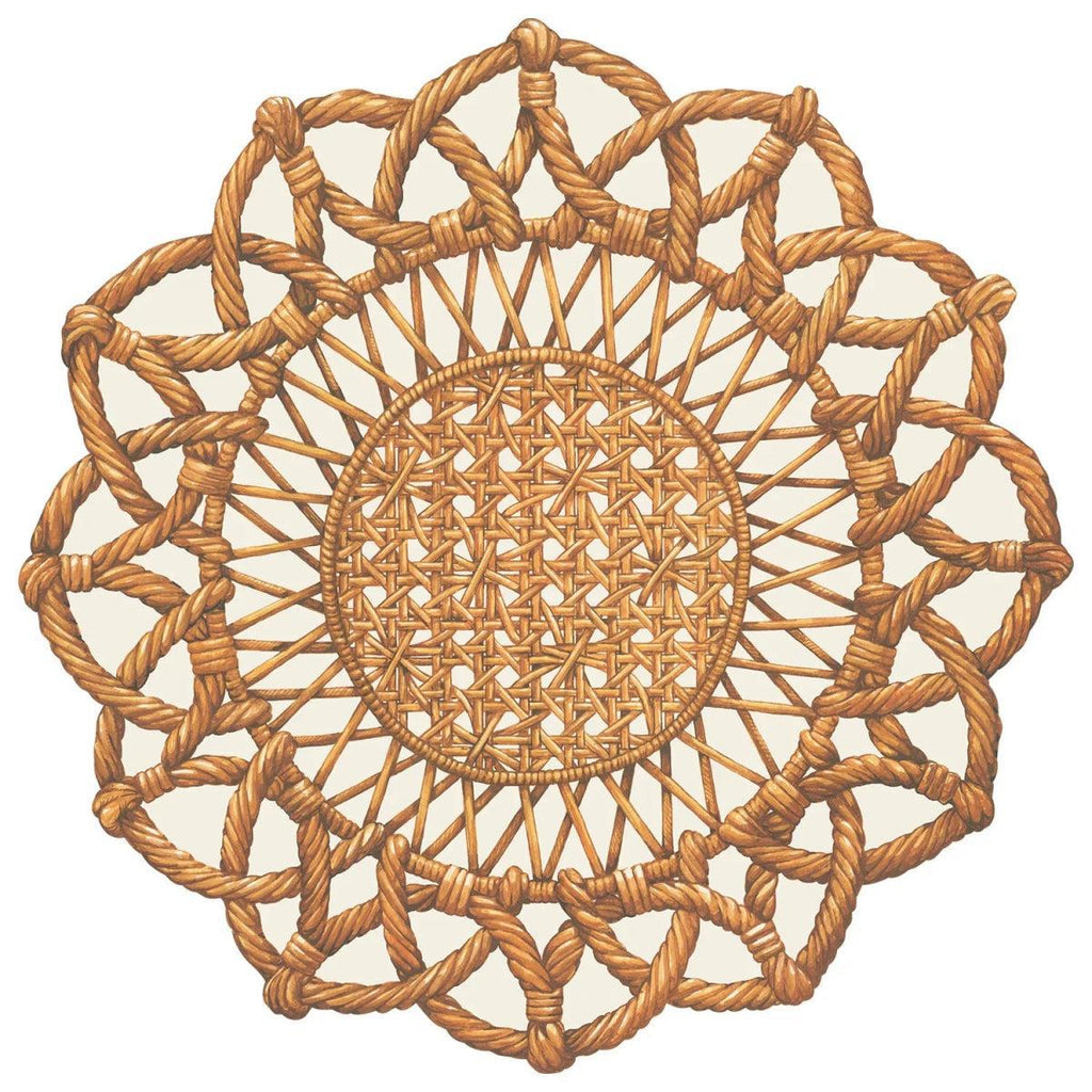 Die Cut Rattan Weave Placemat