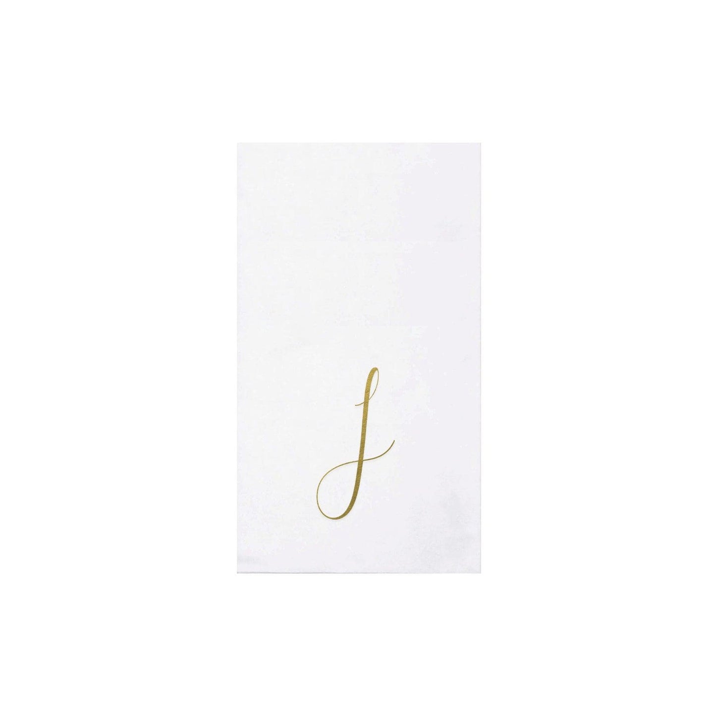 Vietri Gold Monogram Papersoft Napkin - J