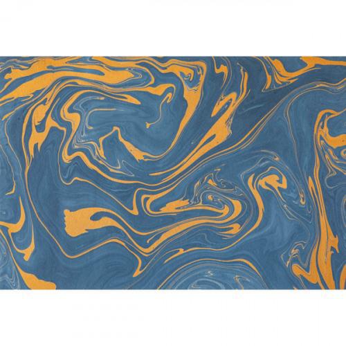 Blue & Gold Vein Marble Place Mats