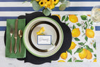 Die Cut Black French Cut Placemats S/12