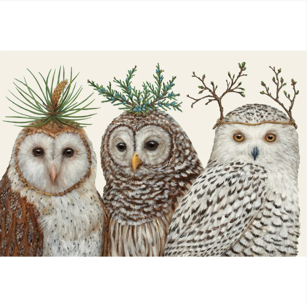 Winter Owls Placemat