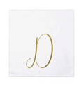 Vietri Gold Monogram Papersoft Napkin - D