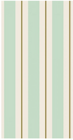 Seafoam & Gold Awning Stripe Napkins