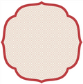 Die-Cut Red Swiss Dot Placemat