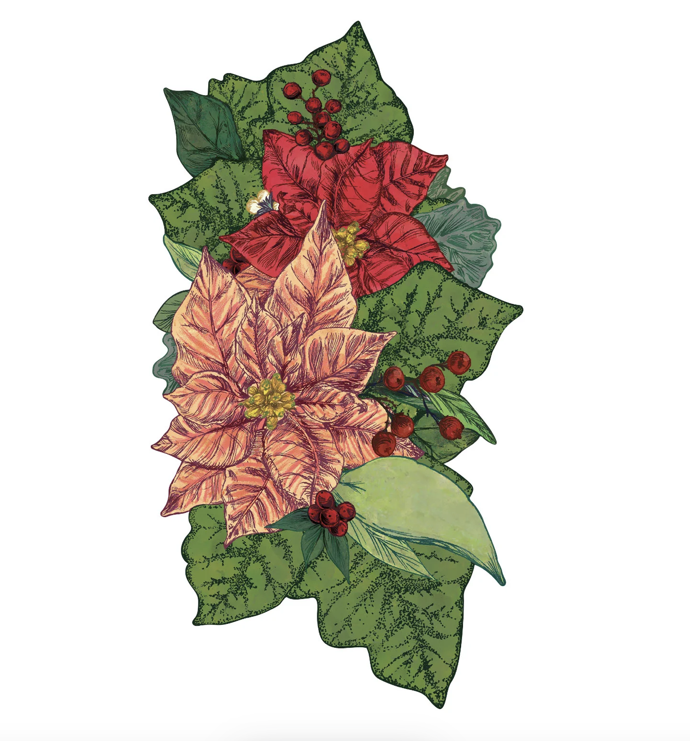 Poinsettia Table Accent